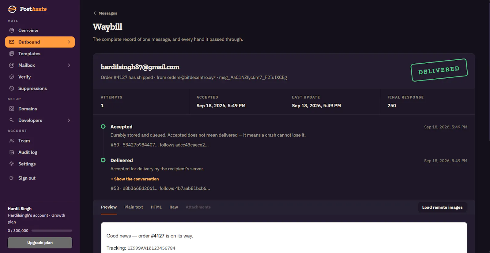 Posthaste screenshot 10