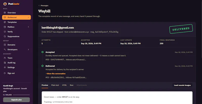 Posthaste screenshot 10