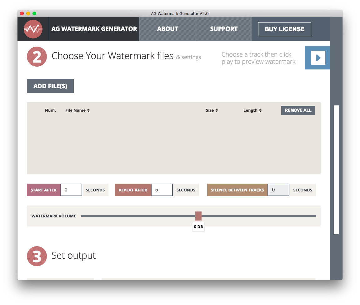 Audio Watermark Generator 2.0 gallery image