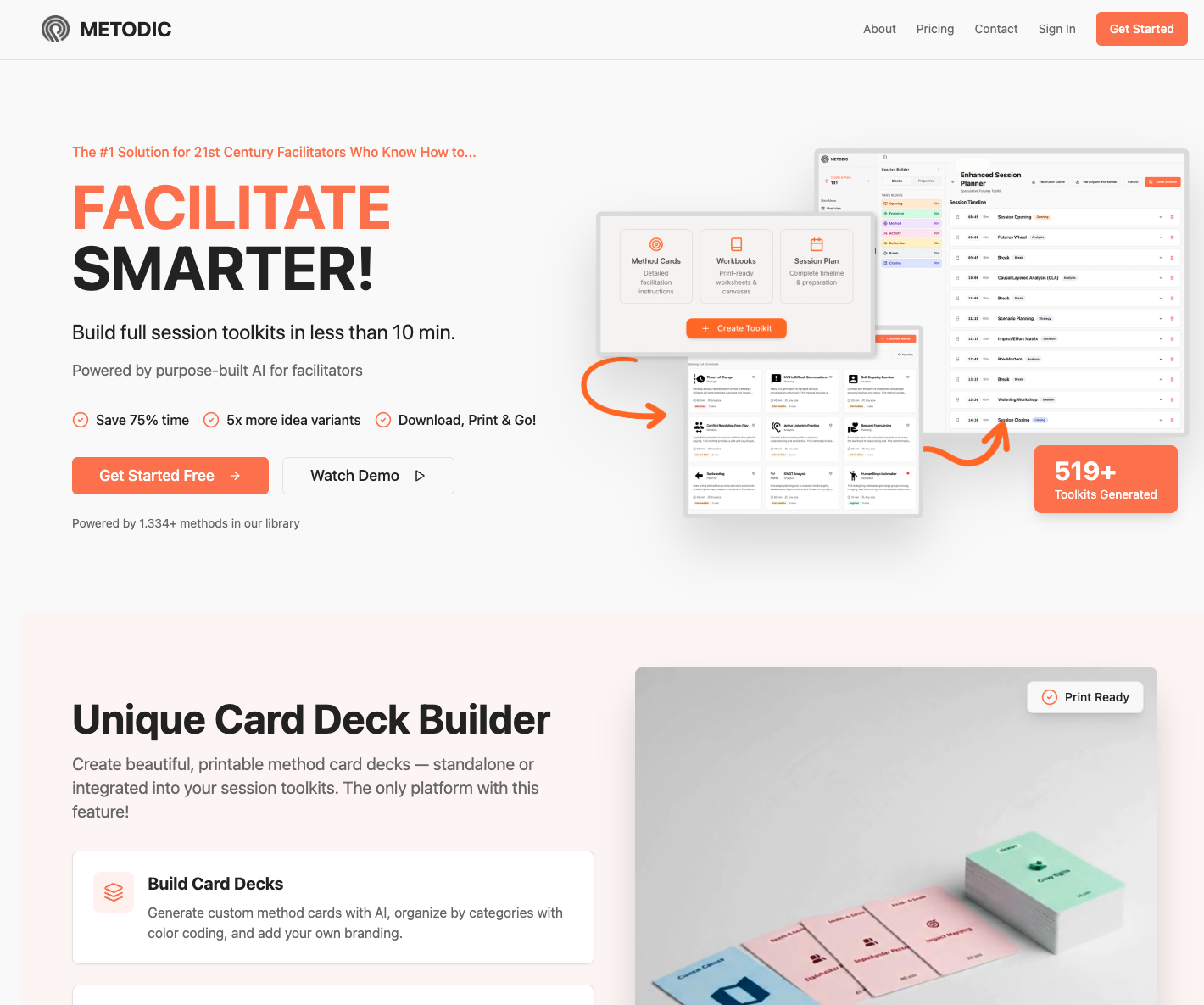 METODIC - Main product screenshot demonstrating key features and user interface