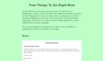 Free Things To Do Right Now image