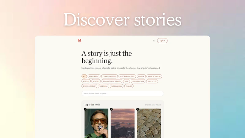 Branched screenshot 1