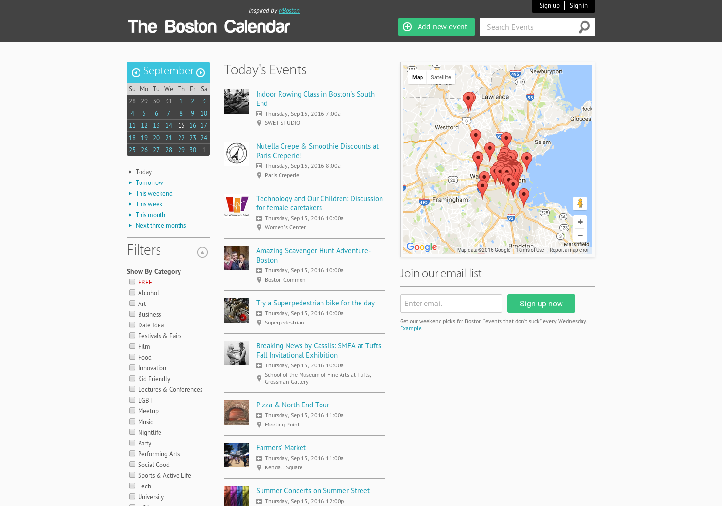 The Boston Calendar gallery image