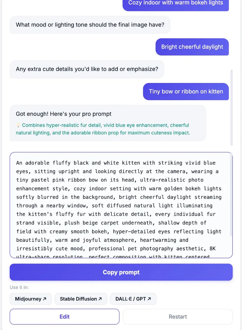 Prompt Wizard · 会追问的提示词专家 screenshot 4