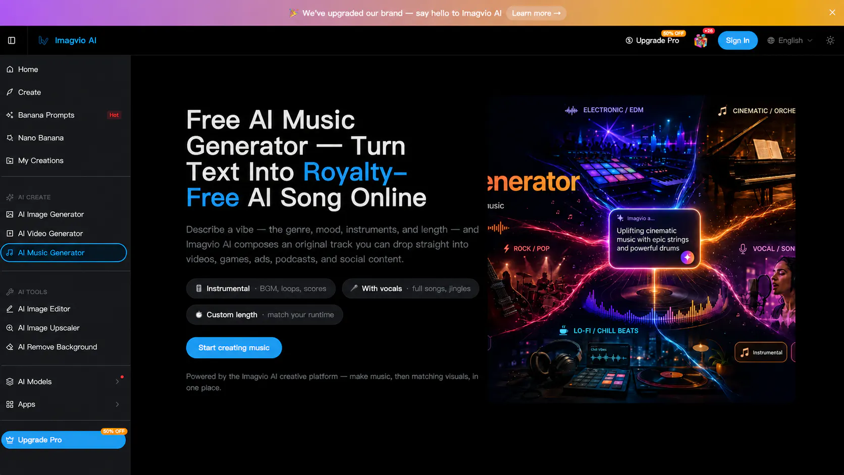 Free AI Music Generator 截图
