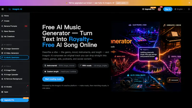 Free AI Music Generator screenshot 1