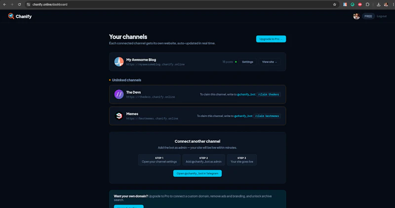 Chanify screenshot 2