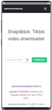 SnapTiktok: Tiktok video downloader gallery image