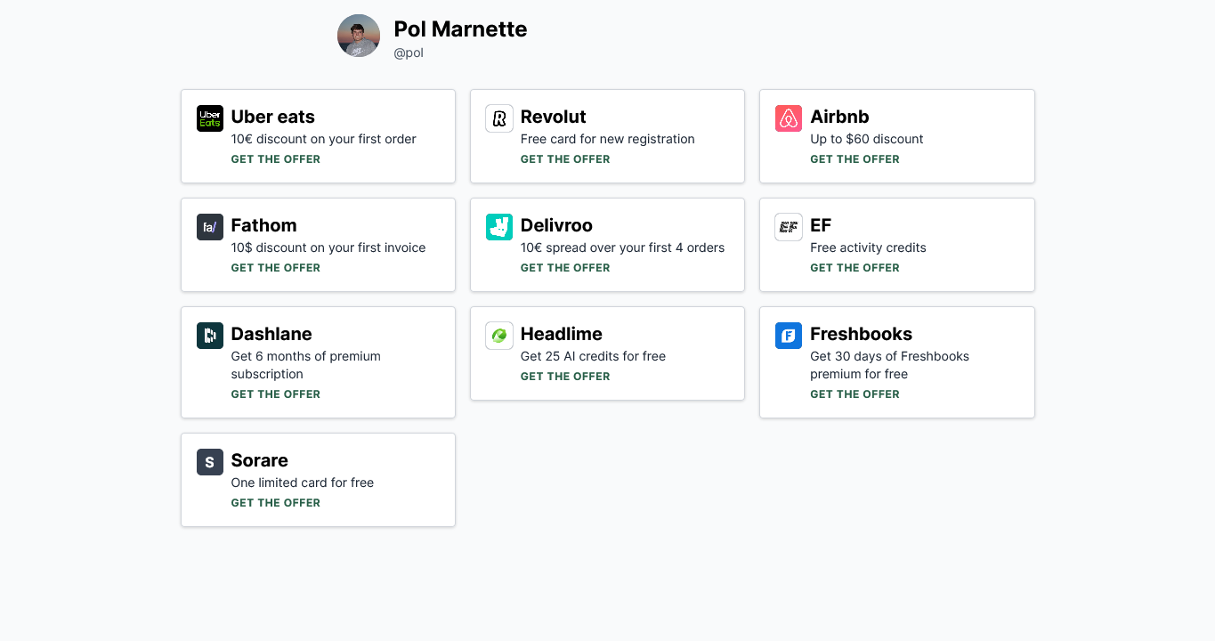 Mypromo - Condividi facilmente i tuoi codici promozionali con il tuo pubblico media 2