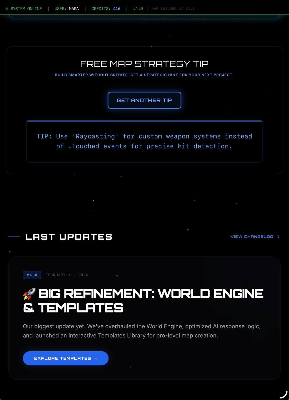 Map Builder AI - Screenshot 2 showing product features and functionality