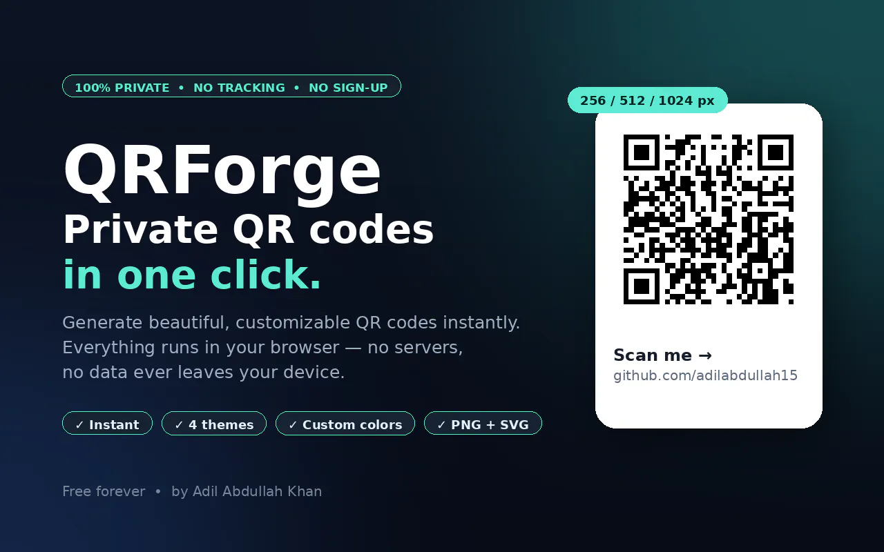 QRForge — QR Code Generator gallery image