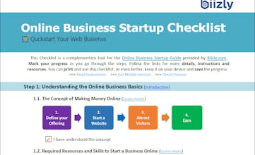 Online Business Startup Checklist gallery image