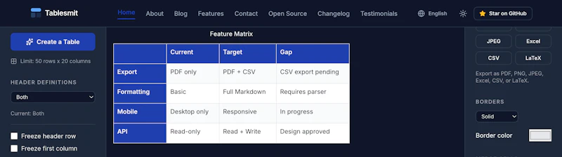 Tablesmit screenshot 4
