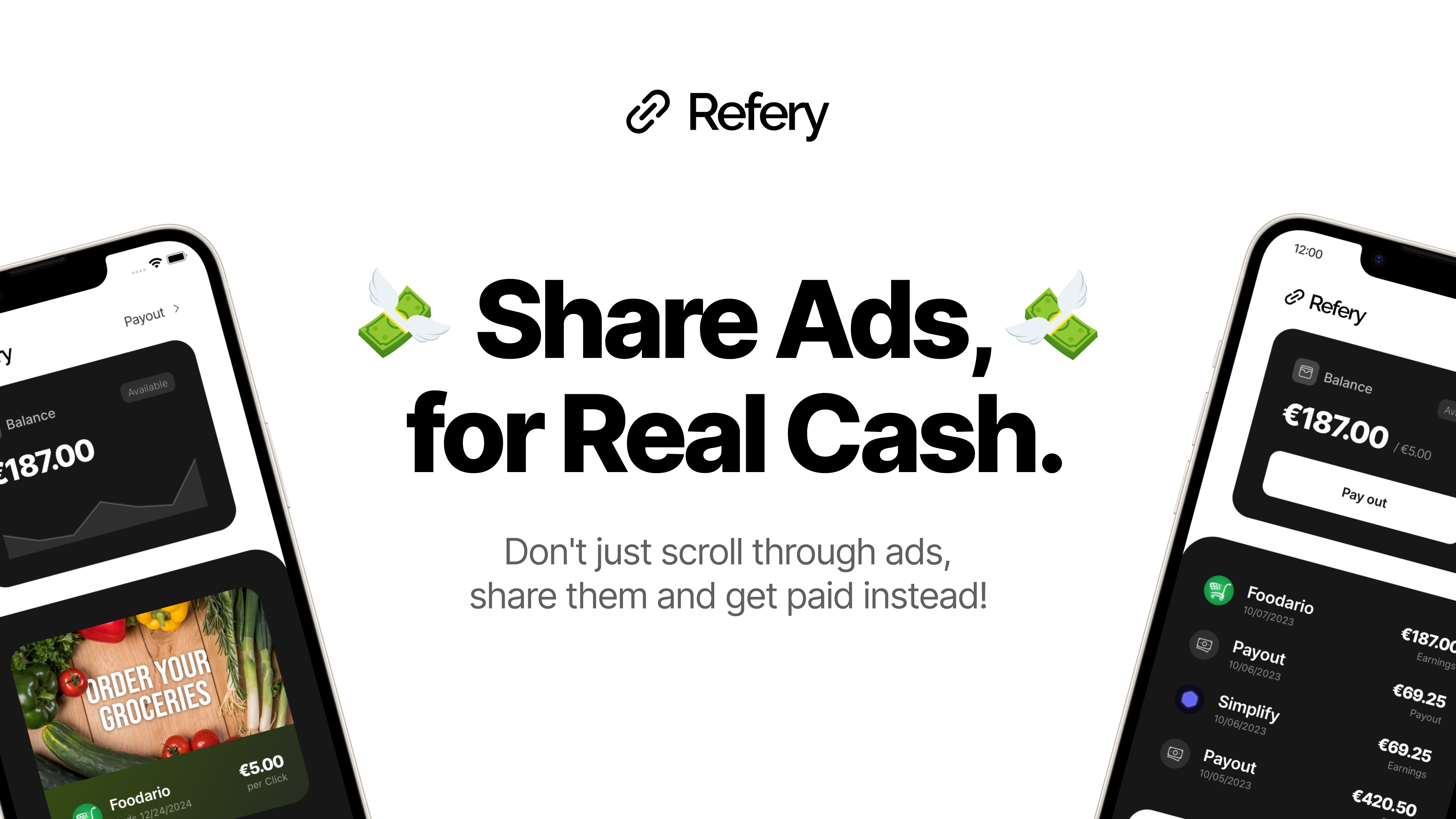 refery - Find ads, share links, earn money