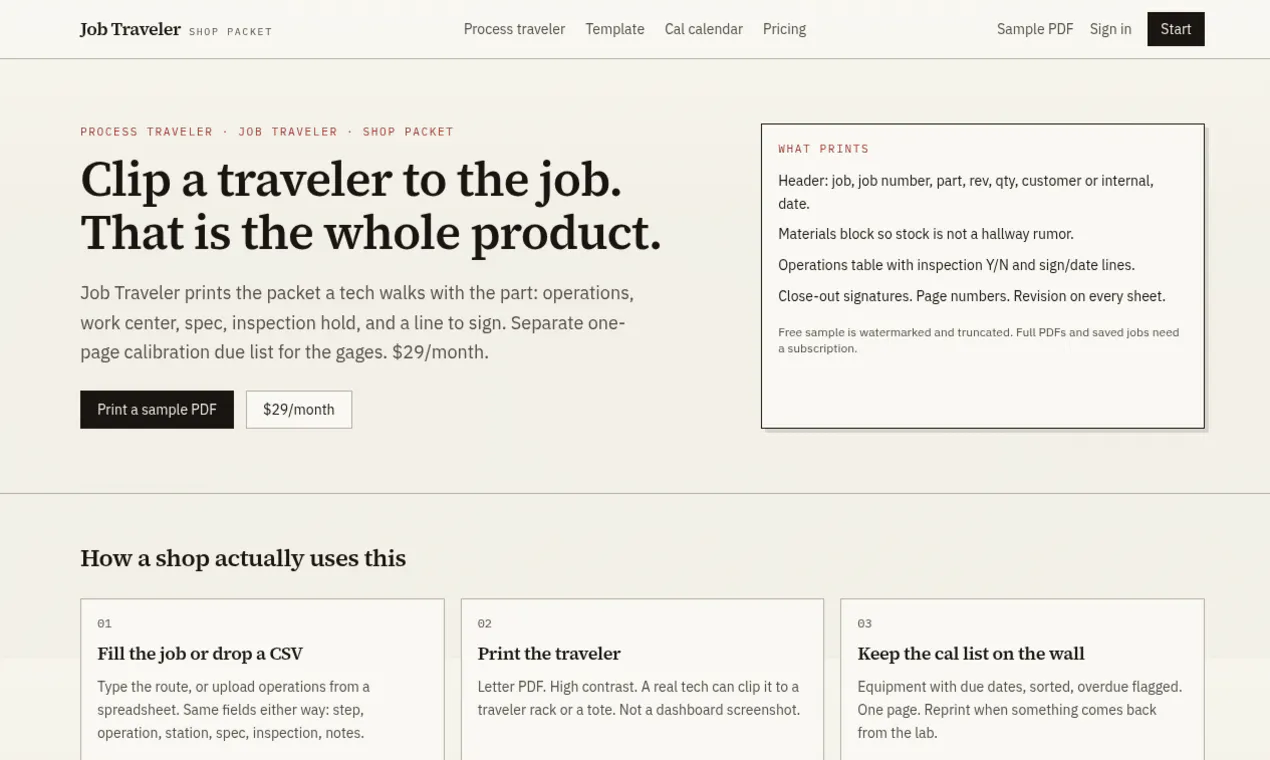 Job Traveler gallery image