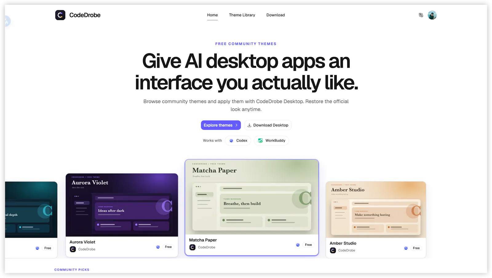 CodeDrobe screenshot 1