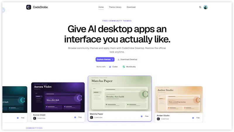 CodeDrobe screenshot 1