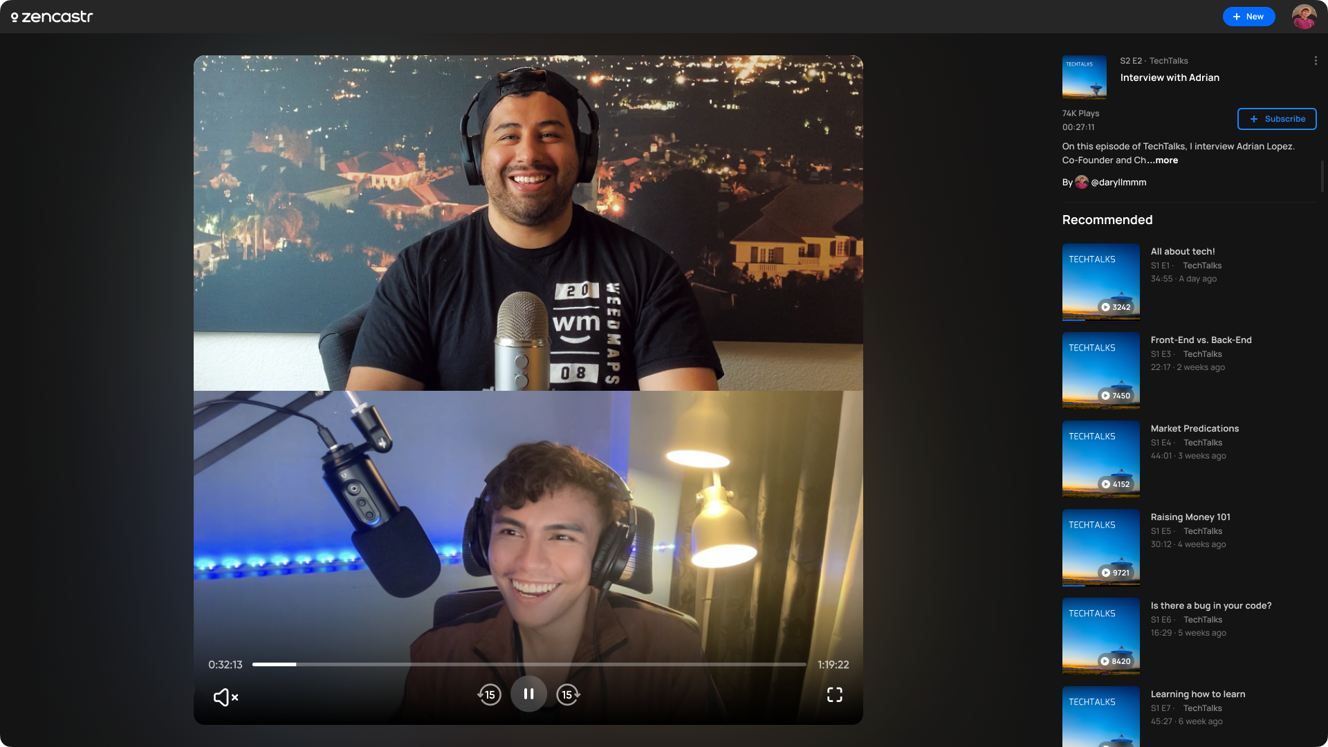 Zencastr 3.0 media 3