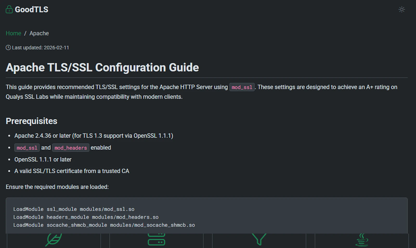 GoodTLS - Recommended TLS/SSL Settings screenshot 2