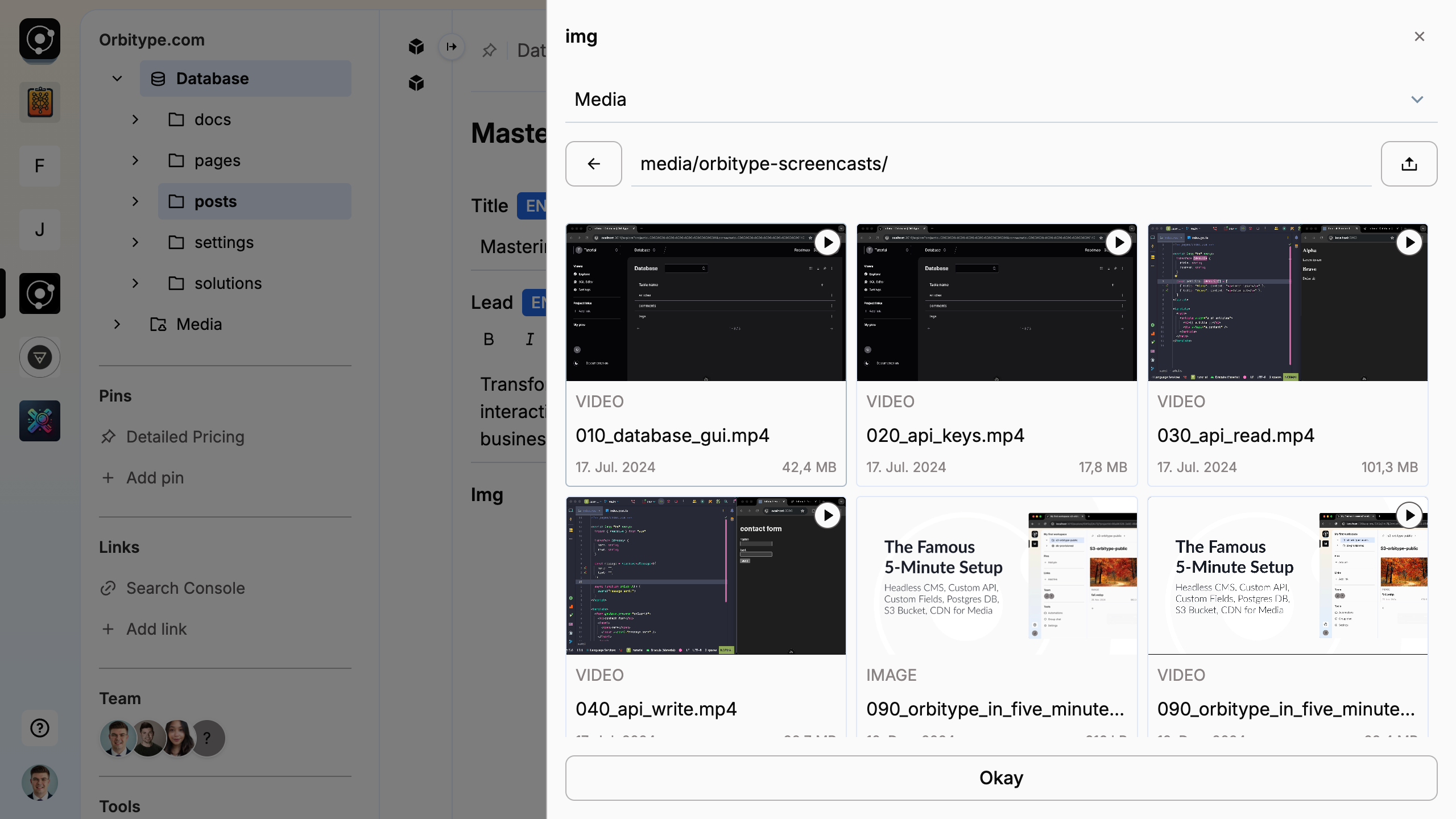 Orbitype.com - 헤드리스 CMS/CRM/DXP, 잠금 장치, 5 분 설정, 대행사 준비! 미디어 10