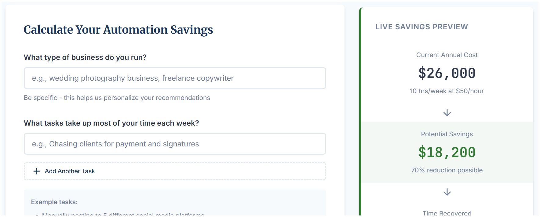 Free Automation ROI Calculator gallery image