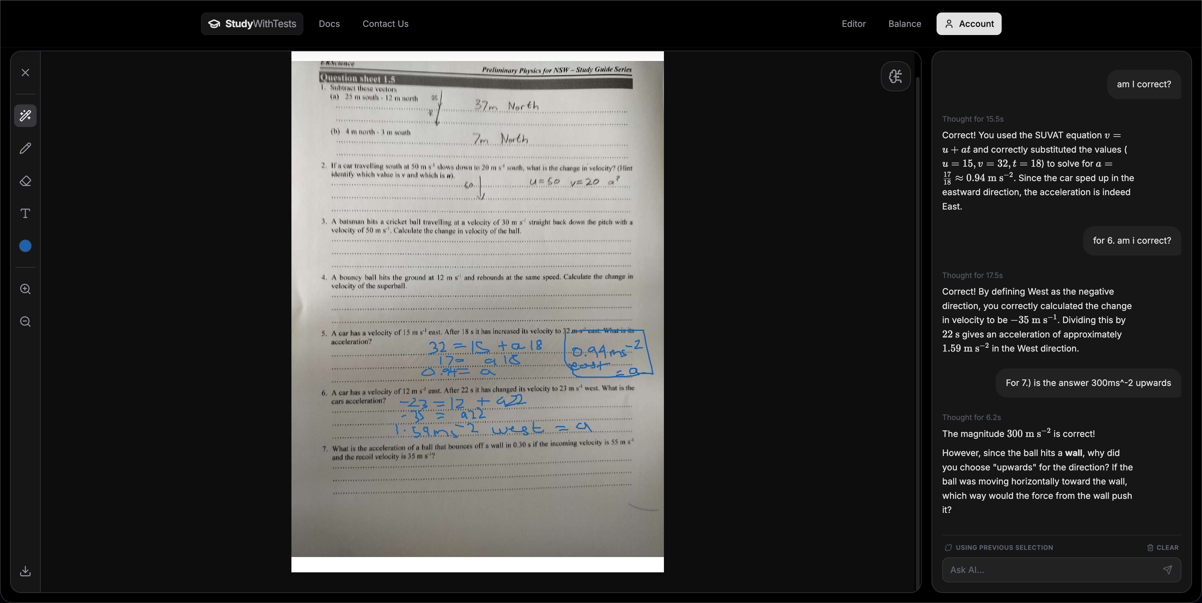 StudyWithTests - Main product screenshot demonstrating key features and user interface