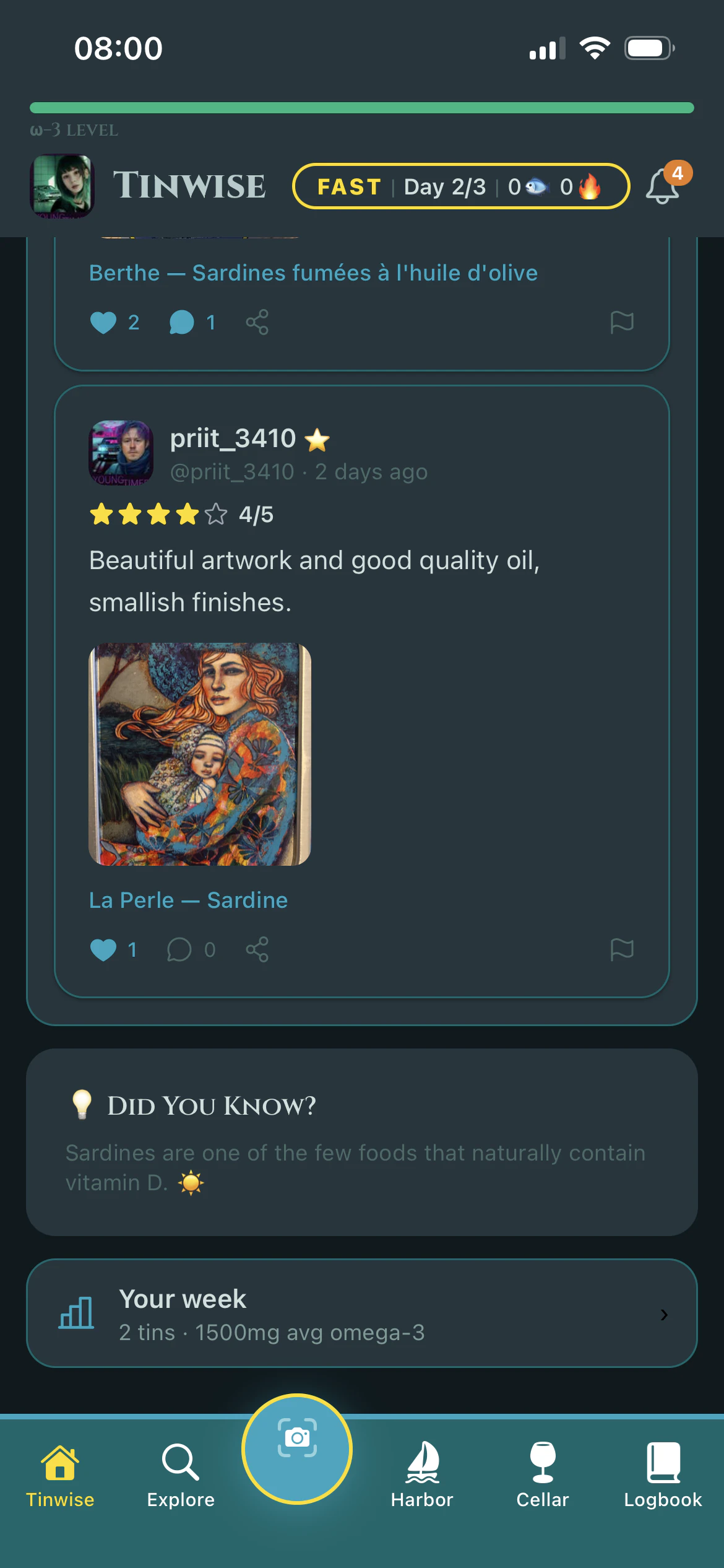 Tinwise — Tinned Fish Journal screenshot 1