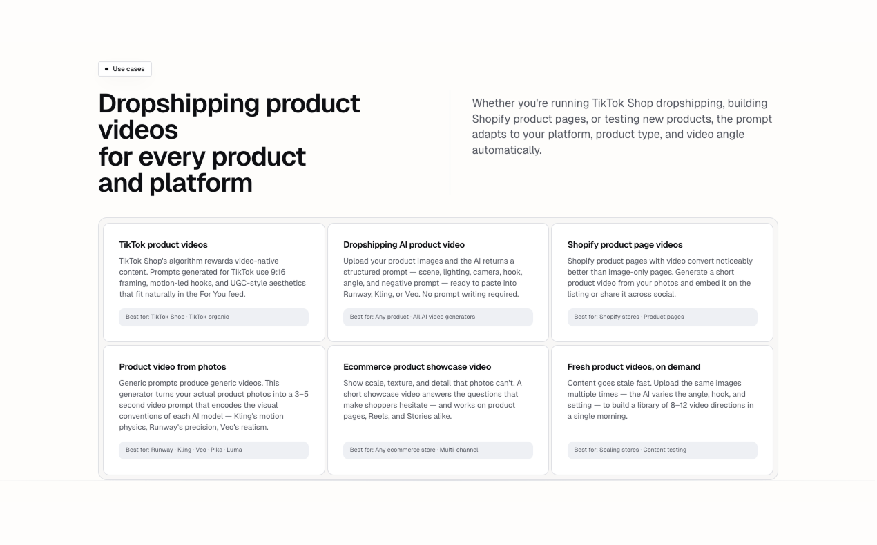 Dropshipping Product Video Generator gallery image