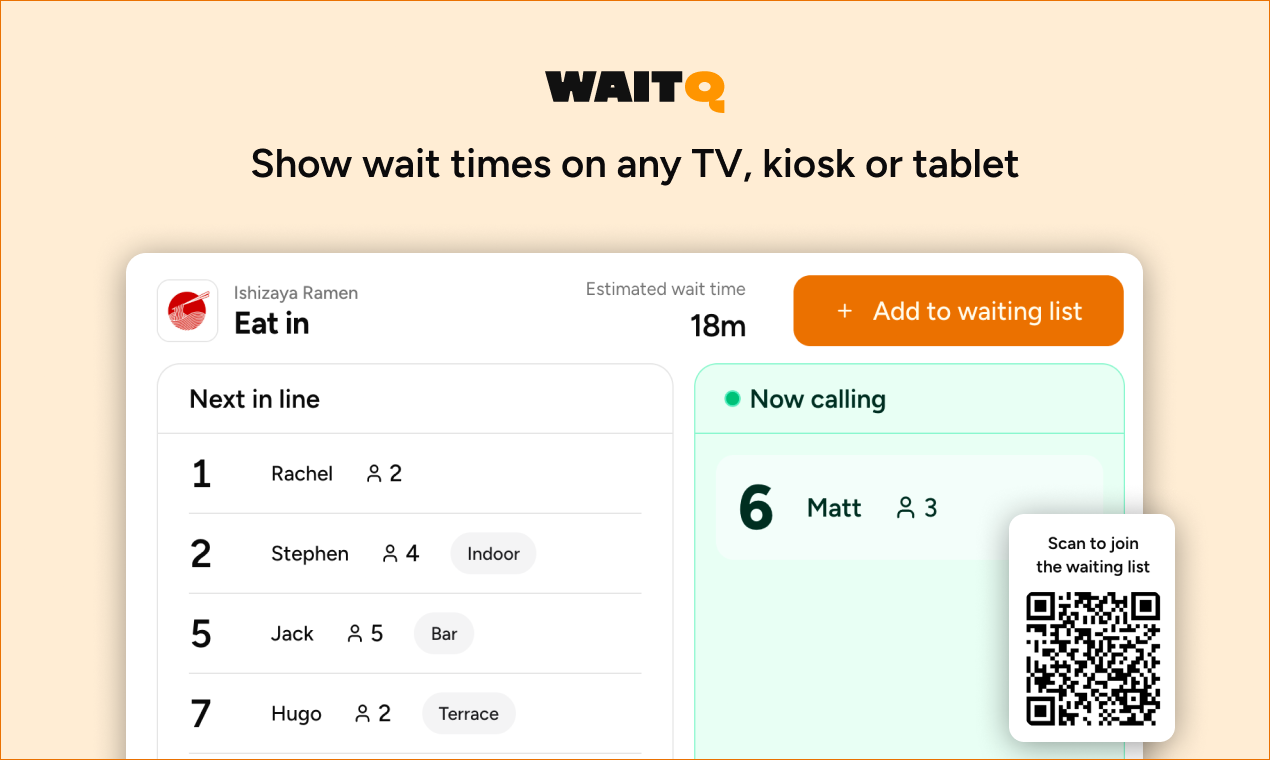 WaitQ - Screenshot 3 showing product features and functionality