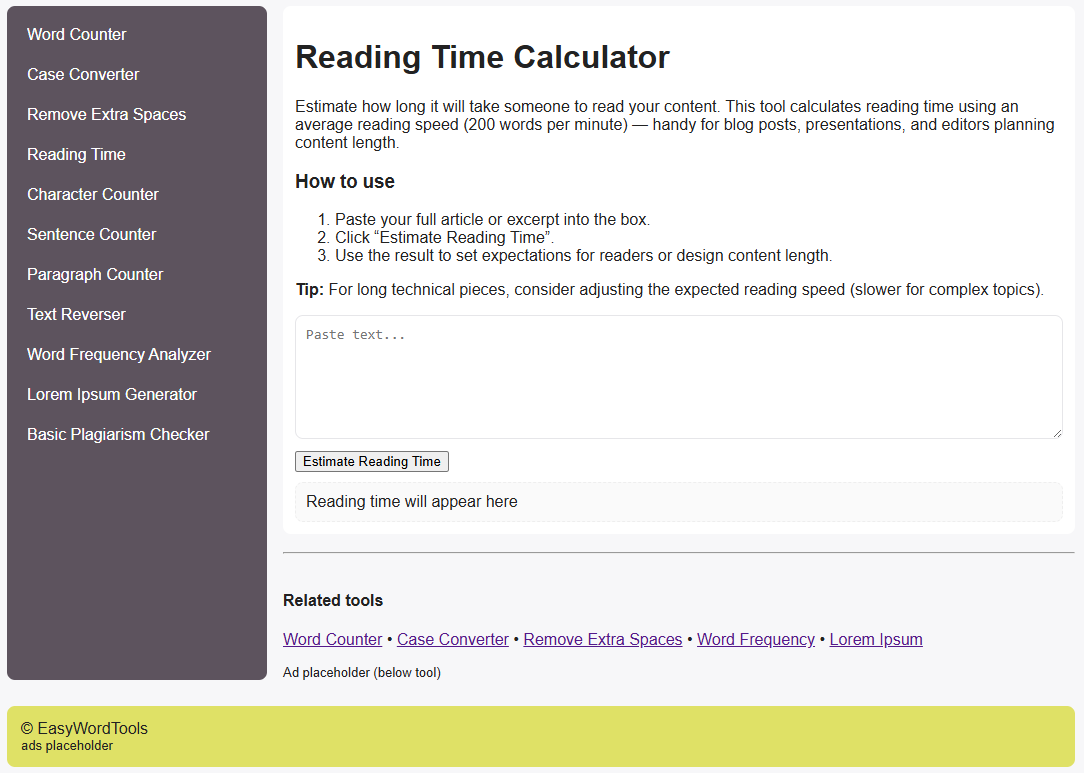 Word Counter, Case Converter & More - Screenshot 2 preview