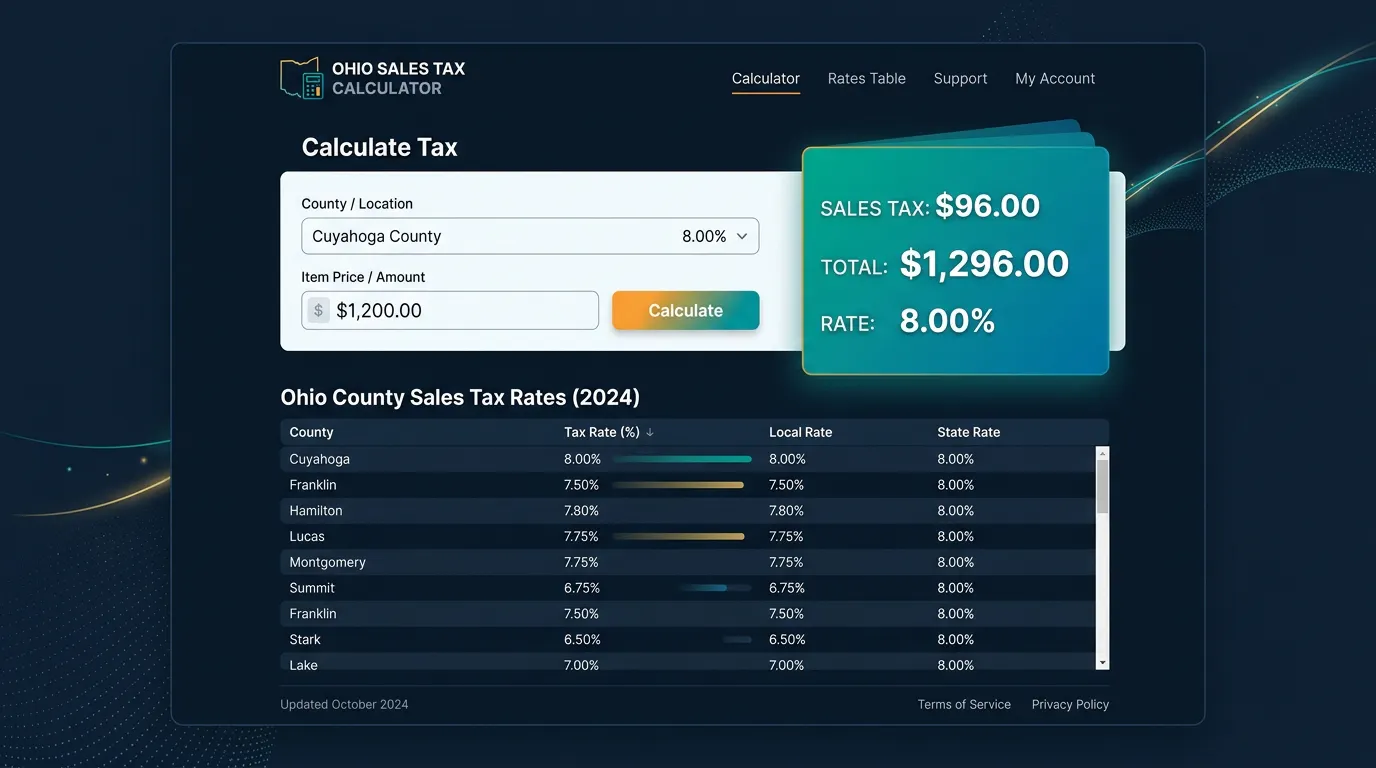 Ohio Sales Tax Calculator gallery image