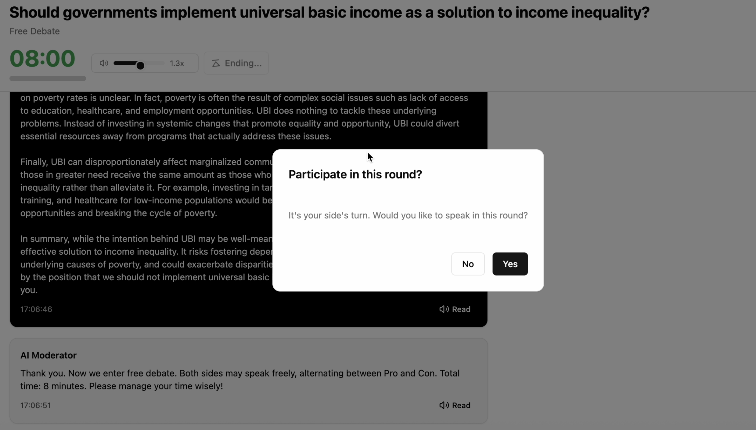 AI Debate Arena - Screenshot 2 preview