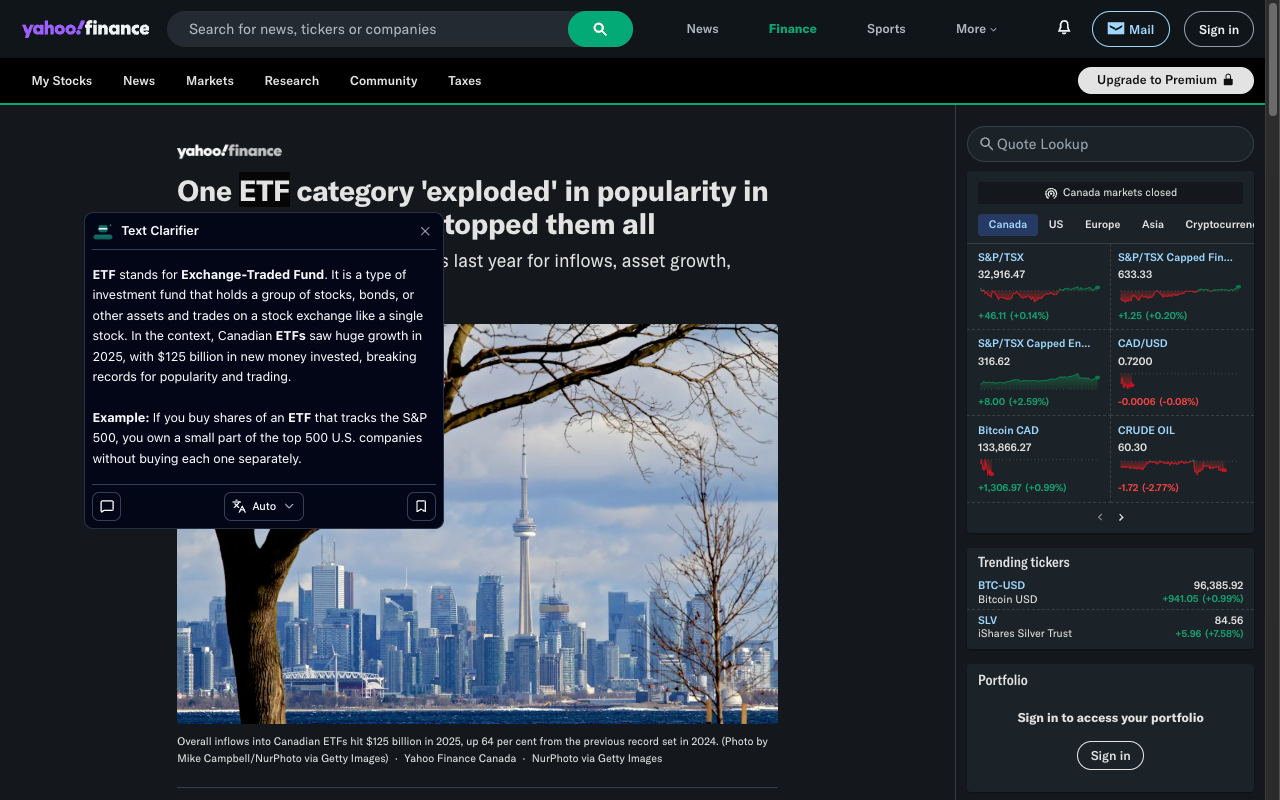Text Clarifier AI for Chrome gallery image