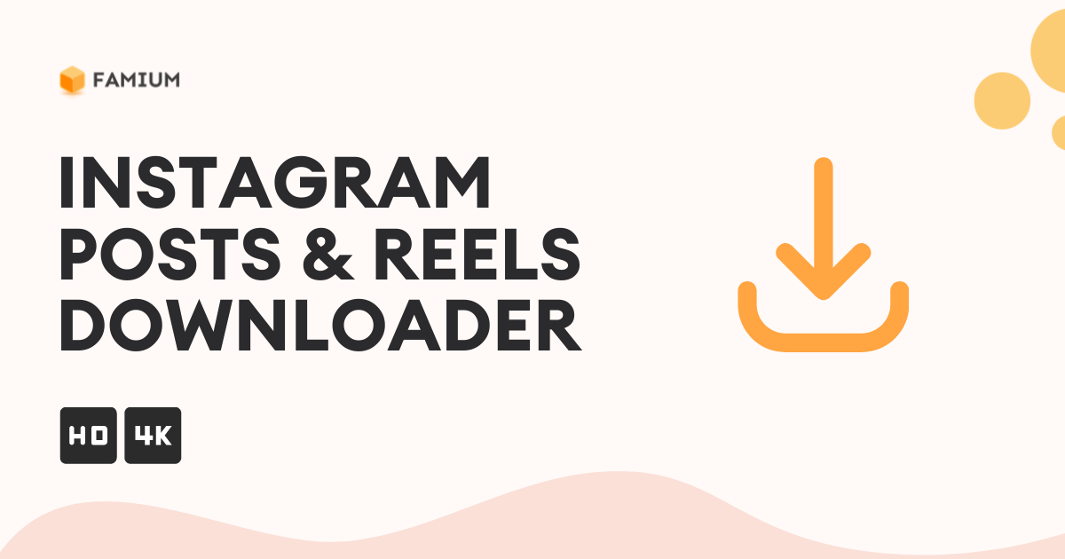 Downloader do Instagram por Famium media 2