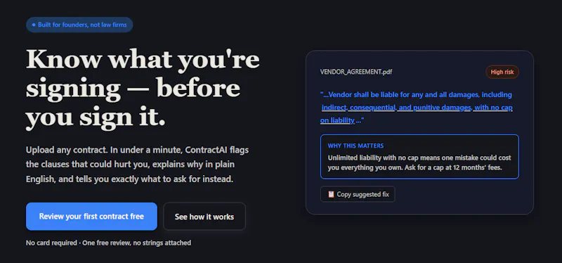 ContractAI screenshot 1