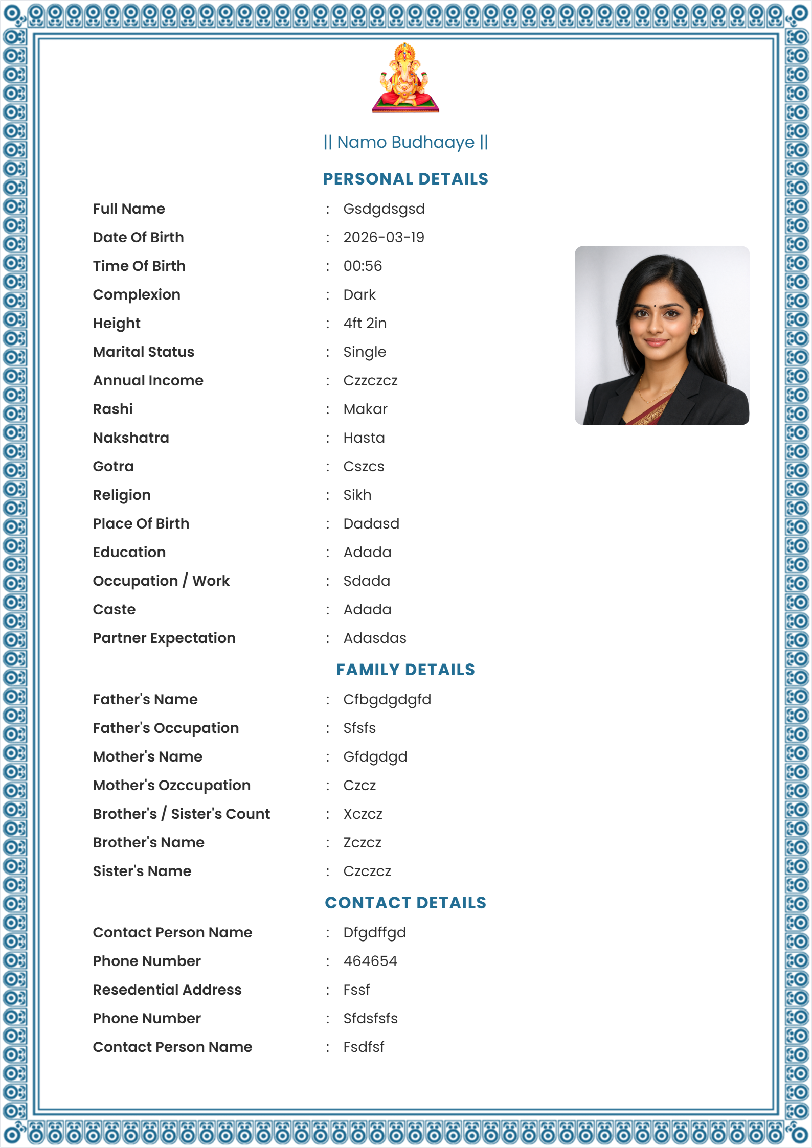 Wedding Biodata Builder media 6