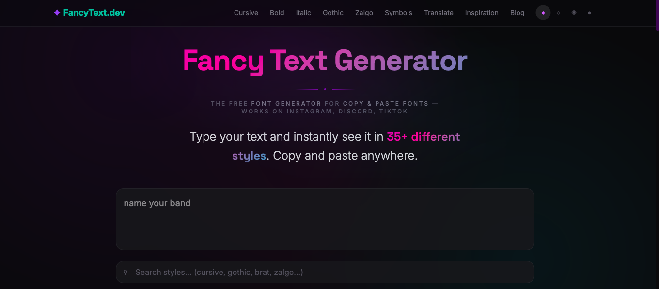 FancyText.dev gallery image