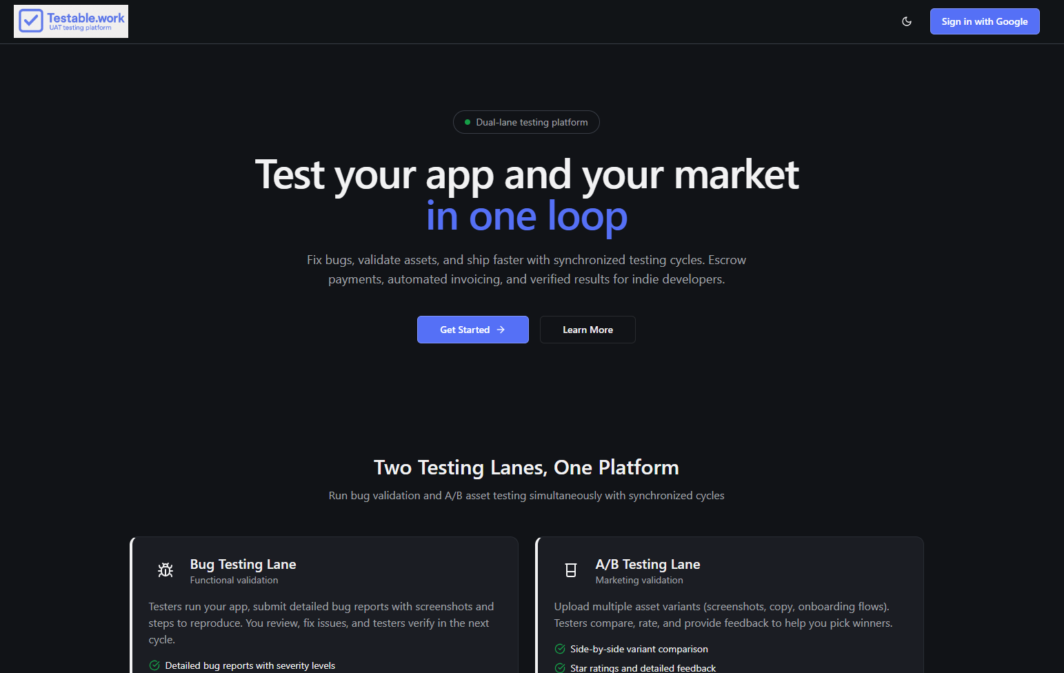 Testable.work gallery image