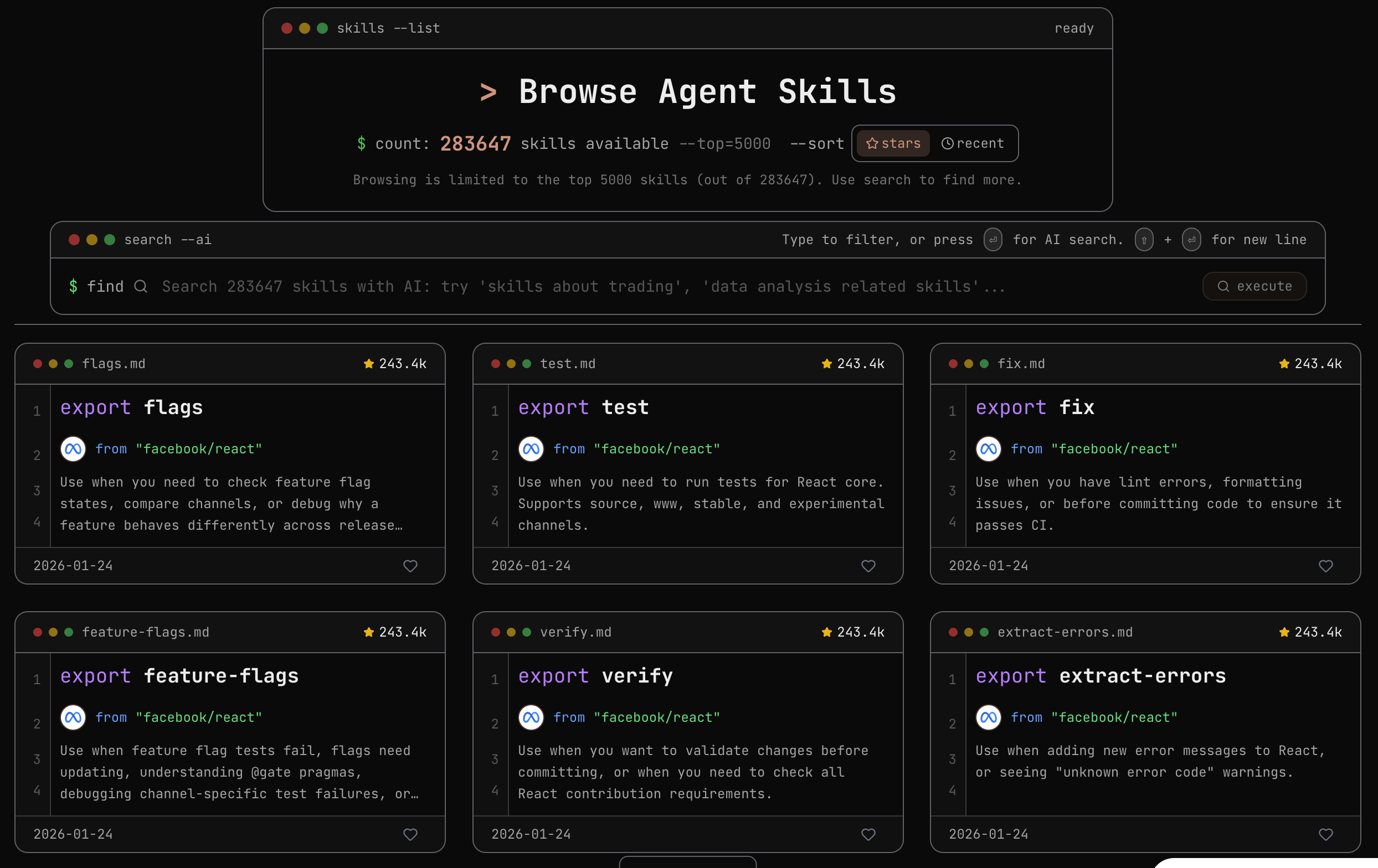 SkillsMP - Screenshot 3 showing product features and functionality