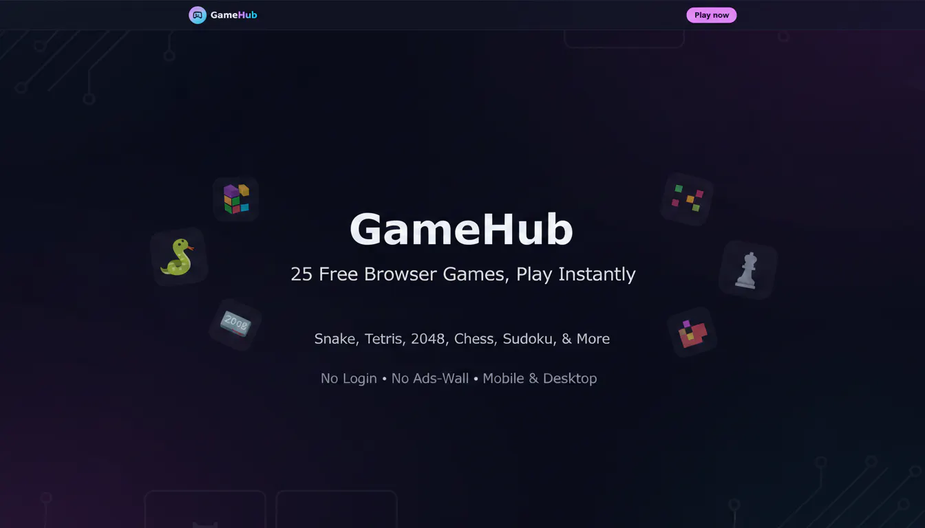 GameHub — Browser Games, Play Instantly gallery image