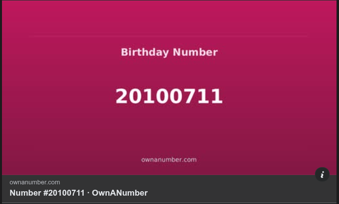 OwnANumber gallery image