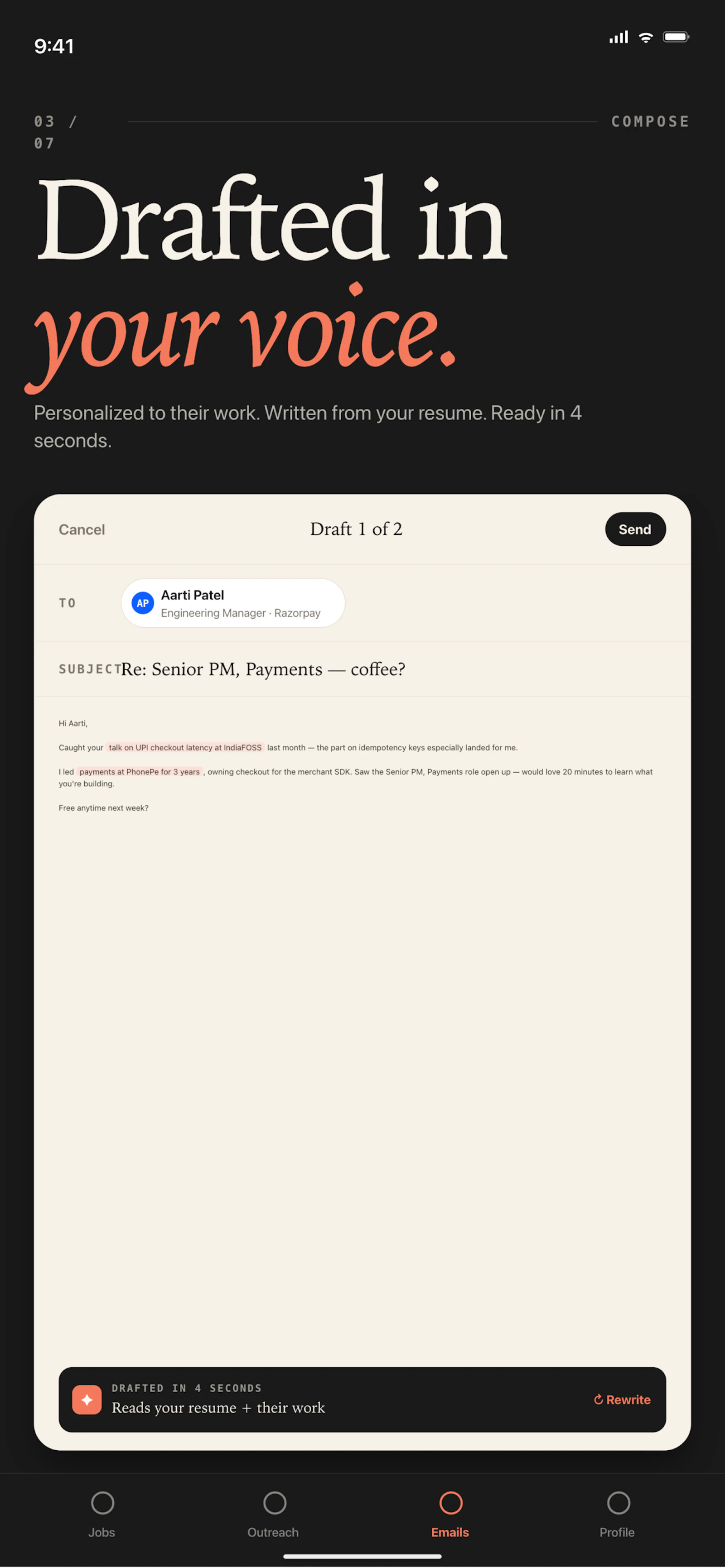ResuMail screenshot 5