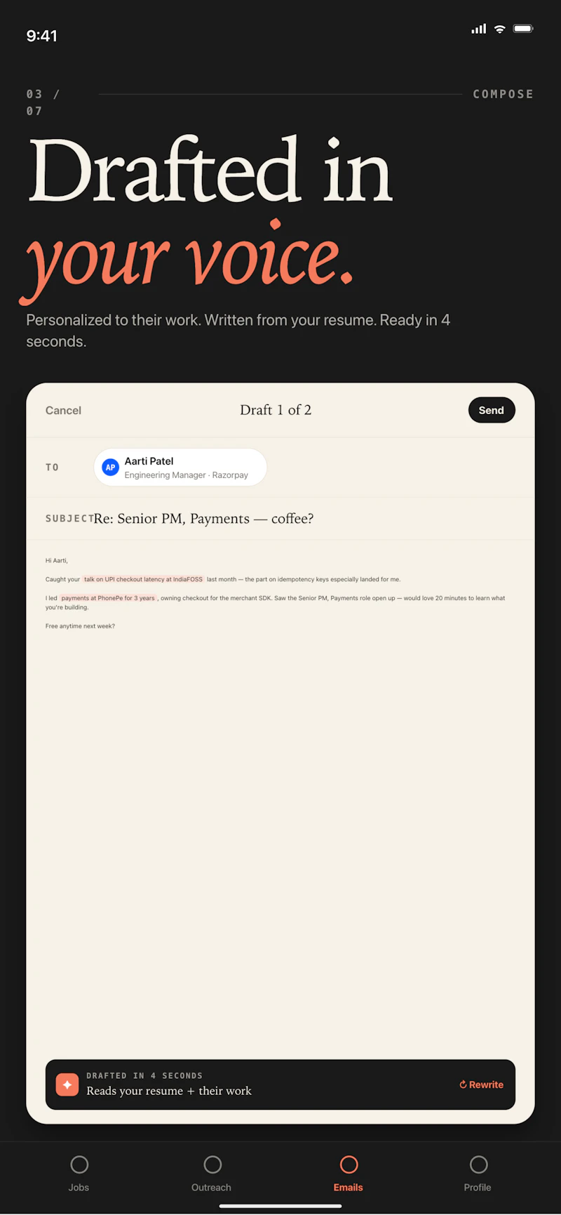 ResuMail screenshot 5