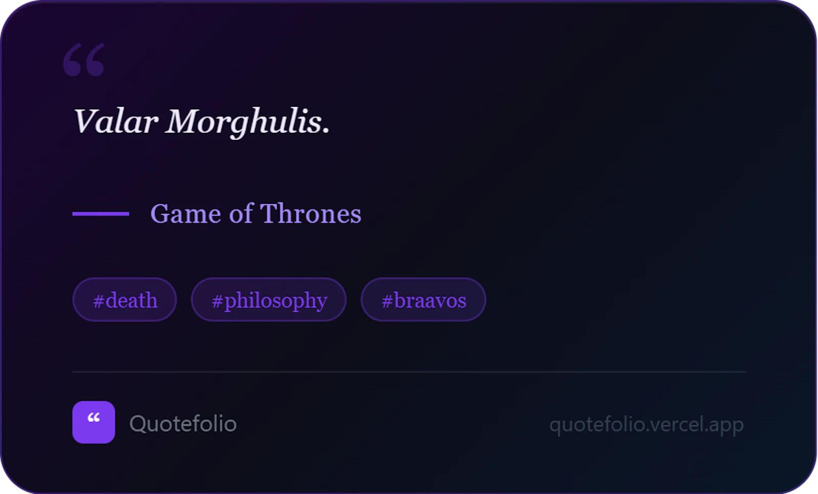 Quotefolio screenshot 1