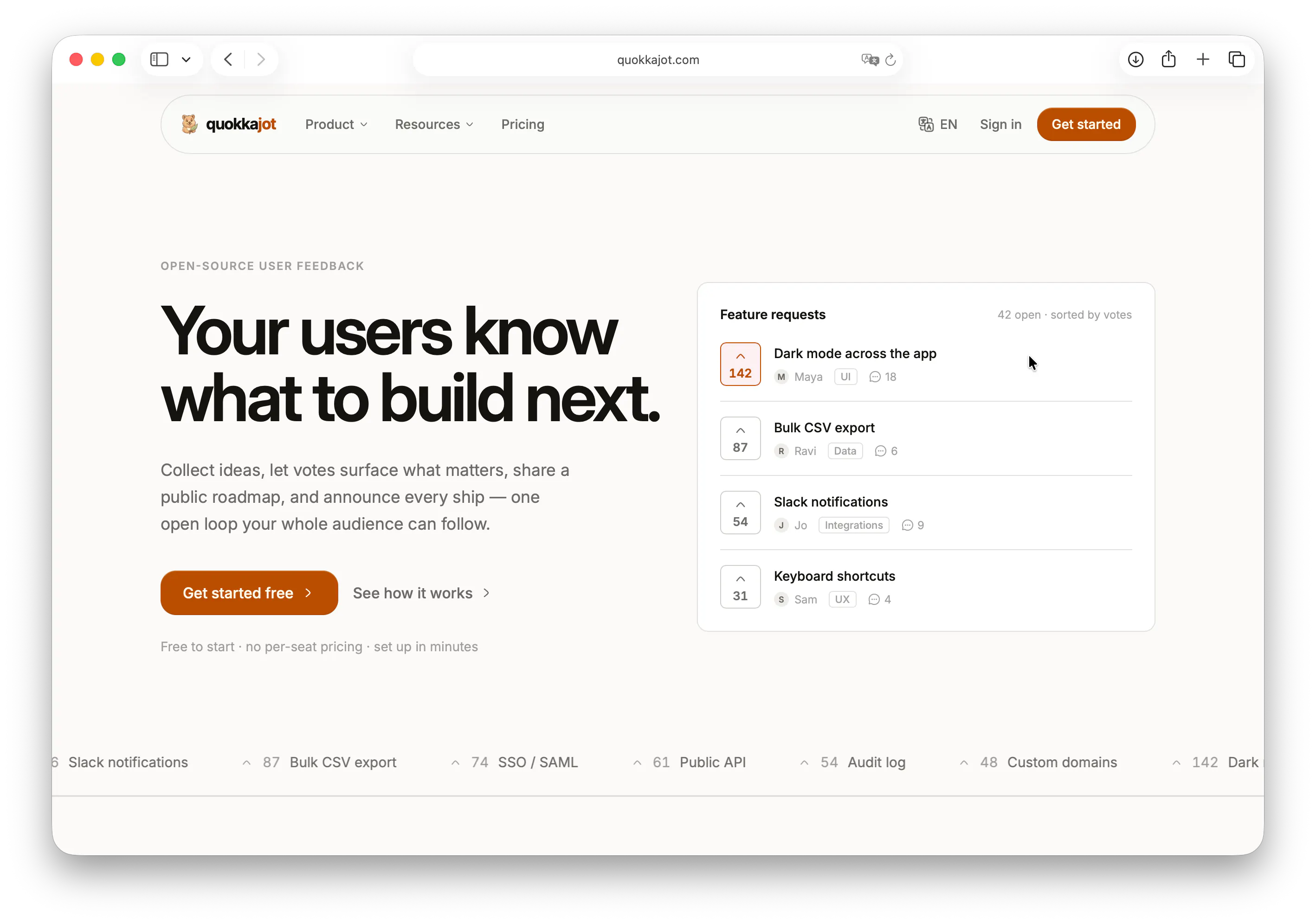 QuokkaJot — happier user insights gallery image