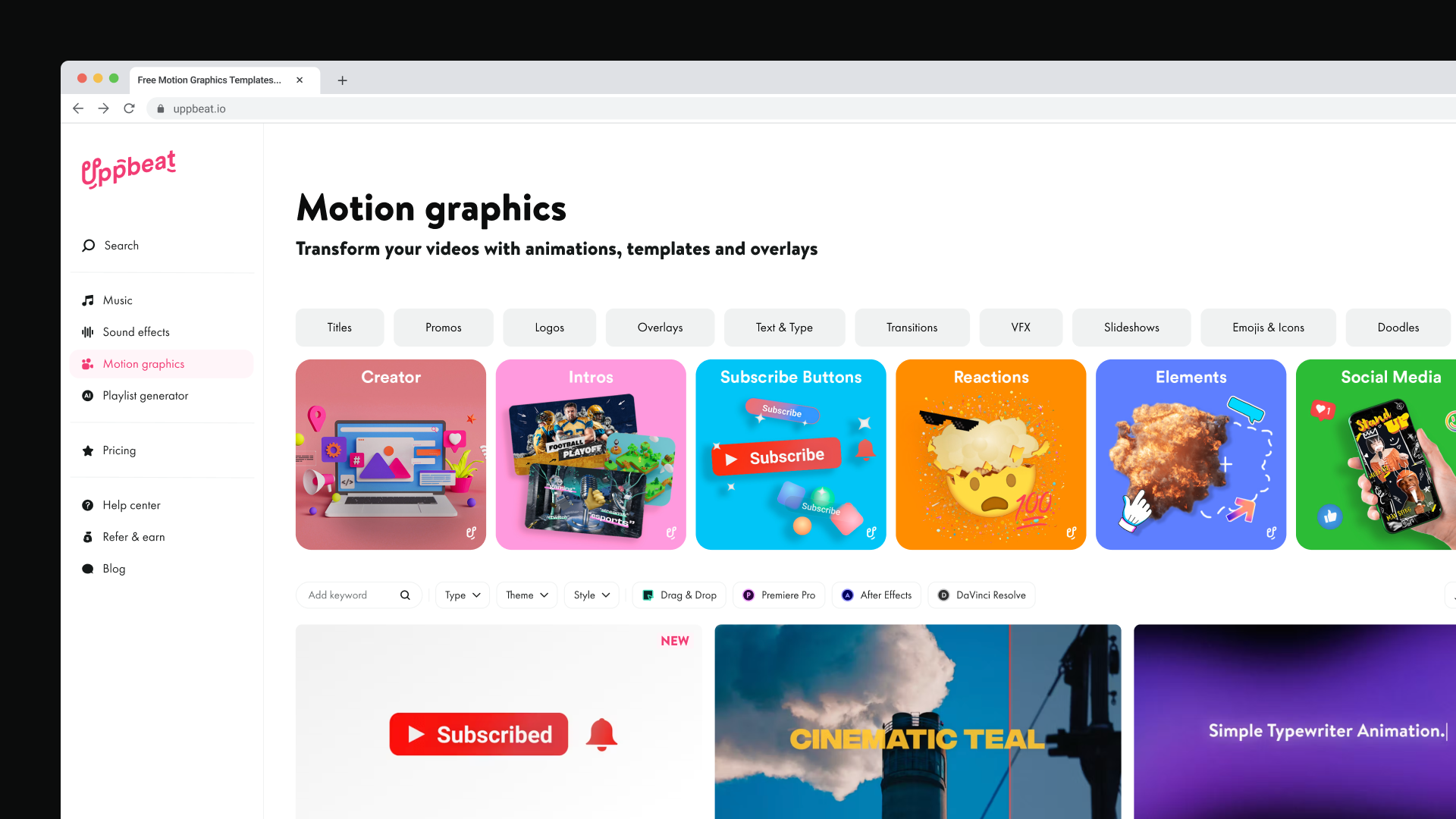 Gráficos de movimiento upbeat - Impresionantes gráficos de movimiento para su contenido: ¡gratis y premium! media 5