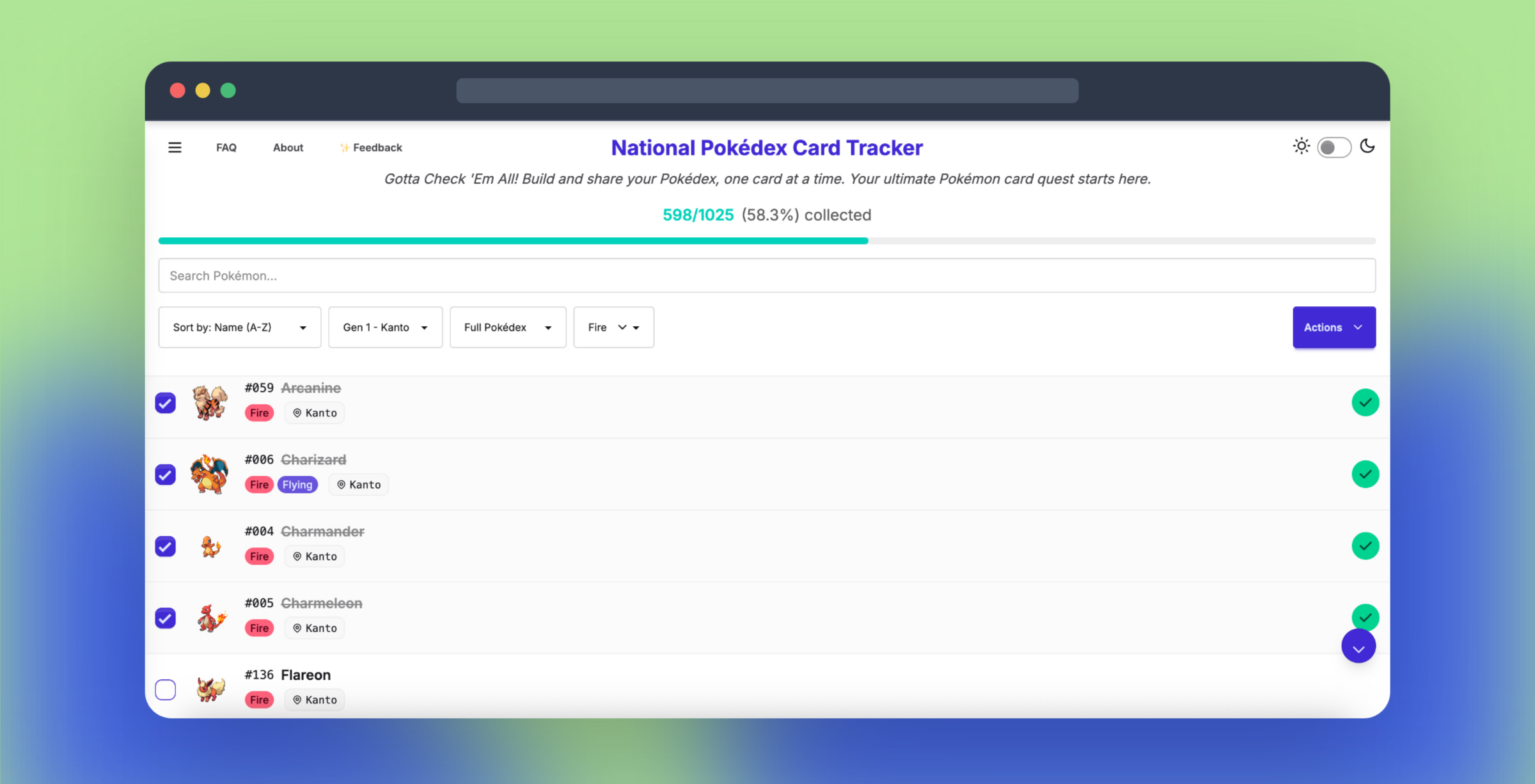 Pokédex Checklist gallery image