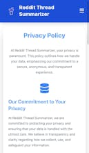 Reddit Thread Summarizer gallery image