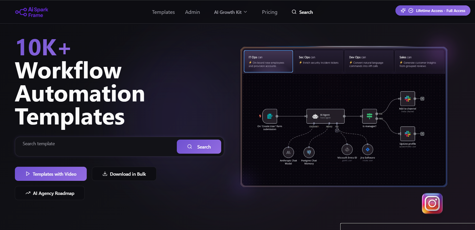 AiSpark Frame - Main product screenshot demonstrating key features and user interface
