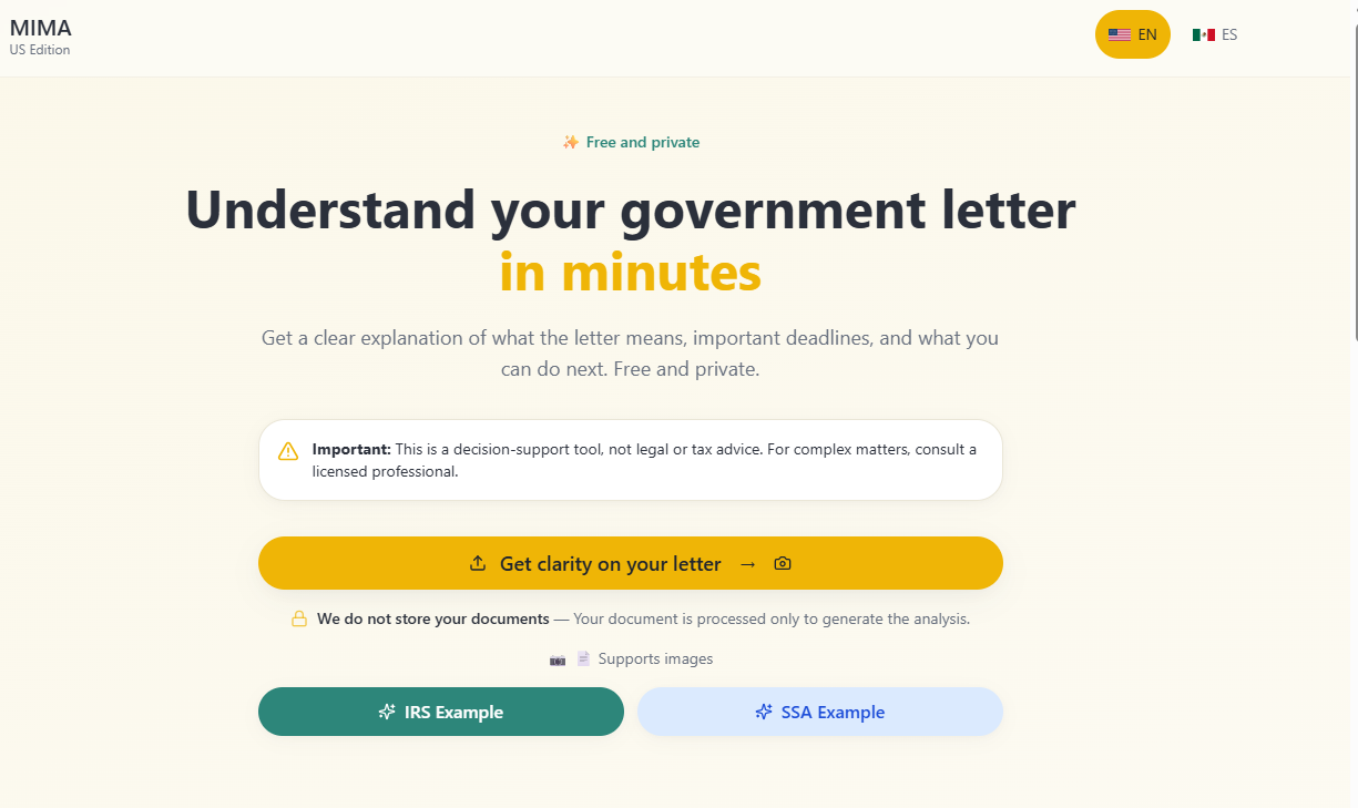 Mima: Government letters, explained gallery image
